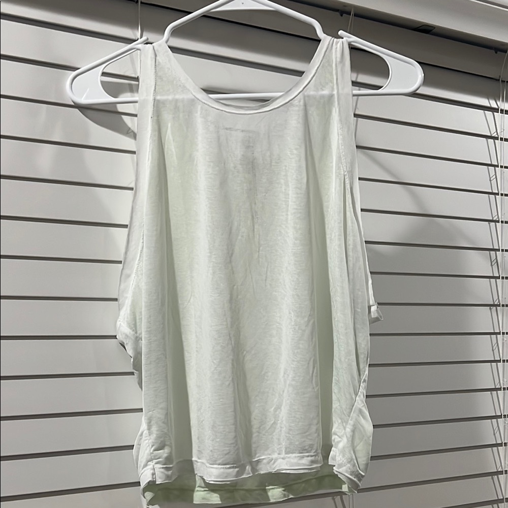 White/ Green Free People Movement Women's Top
